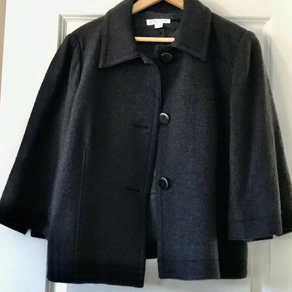 Pendleton Cropped Black Wool Swing Style Jacket Sz Lrg (runs small) - Picture 4 of 11
